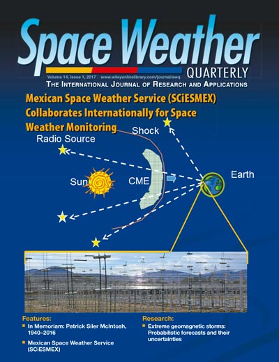 Portada del Space Weather