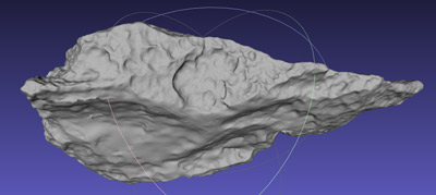 Render del Meteorito de Bacubirito