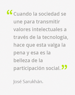 frase jose sarukan premiacion naturalista