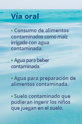 tabla contaminacion agua arsenico